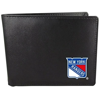 Image of Siskiyou NHL Sports Mens New York Rangers Bi fold Wallet One Size Black