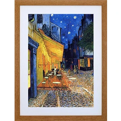 Image of Wee Blue Coo Vincent Van Gogh Cafe Terrace Place Du Forum Arles 1888 Old F 14 Wall Art Print