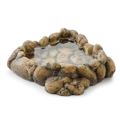 Image of Exo Terra Reptile Corner Water Dish Medium,brown