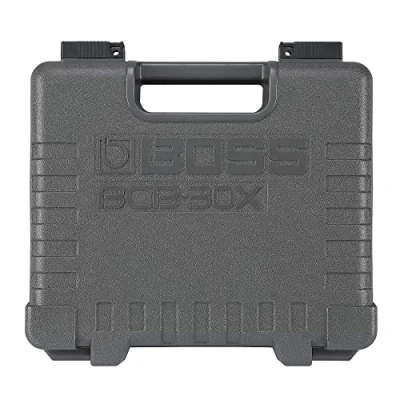 Image of BOSS BCB 30X Ultra Portable Guitar Effects Pedal Board And Case with Integrated Lid Small, Durable Rugged Protection, Customisable for Your Pedals