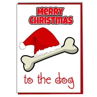 Image of AK Giftshop Merry Christmas Card To The Dog