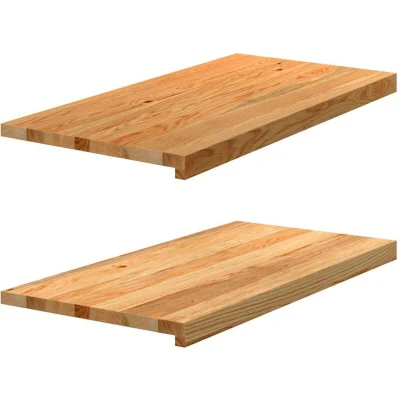 Image of vidaXL Window Sills 2 pcs Light Brown 80x40x2 cm Solid Wood Oak