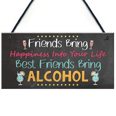 Image of RED OCEAN Funny Sign For Home Bar Man Cave Pub Alcohol Beer Gin Gift Best Friend