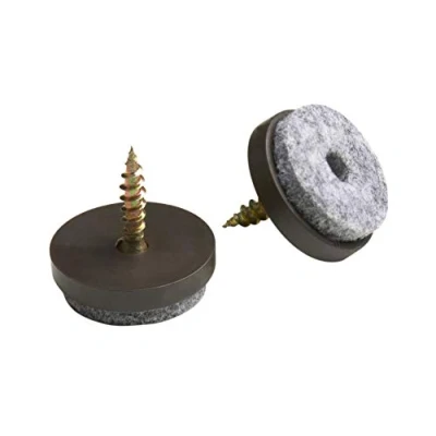 Image of Meister Felt Glider with screw, Ø 30 mm, brown, 20 pieces, 644266