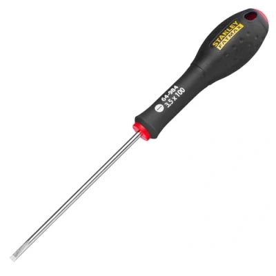 Image of Stanley 0 64 984 Fat Max Screwdriver Parallel 3.5X100Mm Black/Red