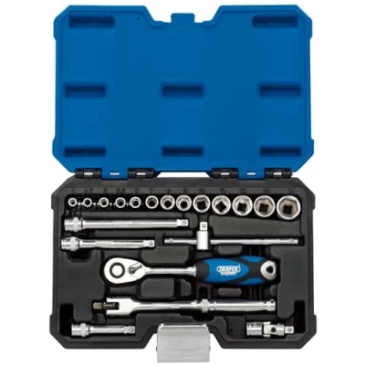 Image of Draper Metric Socket Set, 1/4&quot; Sq. Dr. (20 Piece)