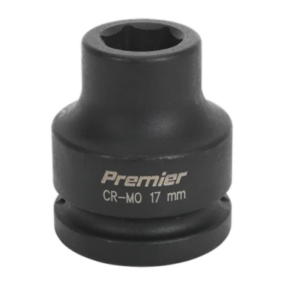 Image of Sealey Premier Impact Socket 17mm 3/4&quot;Sq Drive