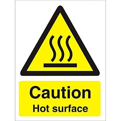 Image of Seco Hot Surface Semi Rigid Plastic Sign Pack of 5