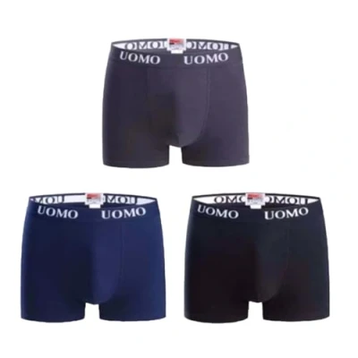 Image of Diffusion Men&#039;s Boxer Shorts Underwear Hipster Underpants Briefs Cotton Trunks Size M 3XL (Black, XL)