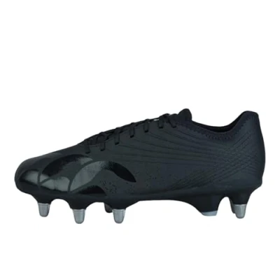 Image of Canterbury Unisex Stamped Grndbrk Pro Boots, Black/Silver Metallic, 6.5 UK