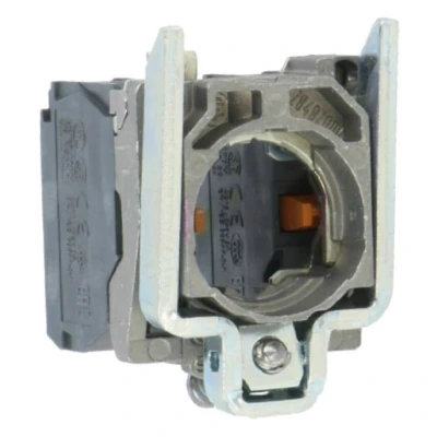 Image of Schneider Electric, Harmony, ZB4BZ104, Single contact block with body/fixing collar, metal, screw clamp terminal, 2 NC