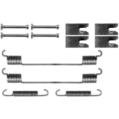 Image of 6530814 Accessory Kit, brake shoes TRW SFK351 VAUXHALL: Corsa Mk3, FORD: Focus 2, Transit Connect Mk1 Van, FIAT: Grande Punto Hatchback