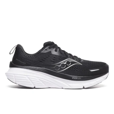 Image of Saucony Guide 18 Wide Running Shoes Size 11 UK Black for Enhanced Comfort and Support