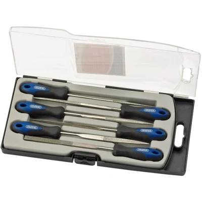 Image of Draper Soft Grip Diamond Needle File Set, 150mm (6 Piece)