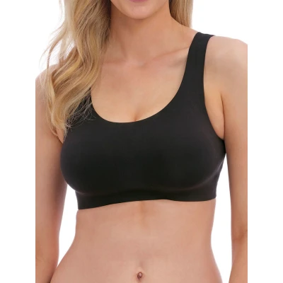 Image of Fantasie Women&#039;s Smoothease Wireless Bralette Bra, Opaque, Black, S