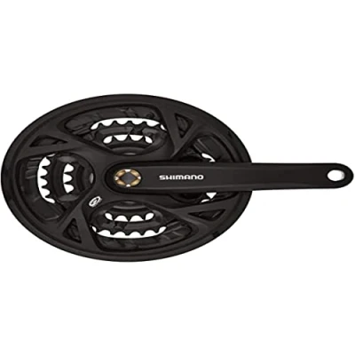 Image of Shimano Acera FC M371 chainset with chainguard, square taper, 48/36 / 26T, 175 mm, black