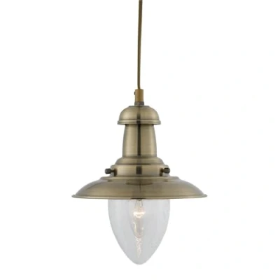 Image of 5787AB Small Fisherman Ceiling Light in Antique Brass