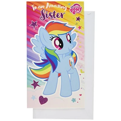Image of My Little Pony MP017 &quot;Get Ready To Sparkle On Your Special Day&quot; Greeting Card