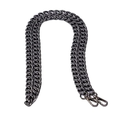Image of Xiazw Medium Size Fabulous Metal Shoulder Crossbody Purse Strap Handle Replacement Bag Chain Accessories (Black,120cm)