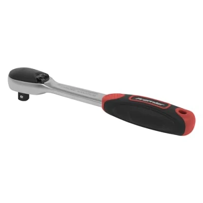 Image of Sealey Premier Ratchet Wrench 1/4&quot;Sq Drive Dust Free Flip Reverse Platinum Series