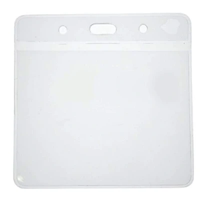 Image of ID Card It Clear Holder Badge Pocket Plastic Wallet (Size 102 X 83mm) (10)