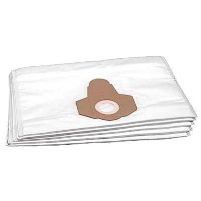 Image of vhbw 5x Vacuum Cleaner Bag compatible with Gisowatt Ass 20 … 35, Brico 220 P/X, 230 250 microfleece, White