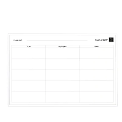 Image of Exacompta Ref 57180E Exaplanner To Do List Magnetic Wall Planner 900 x 590mm in Size, Dry Wipe Magnets Supplied, Fixings &amp; Storage Box Provided