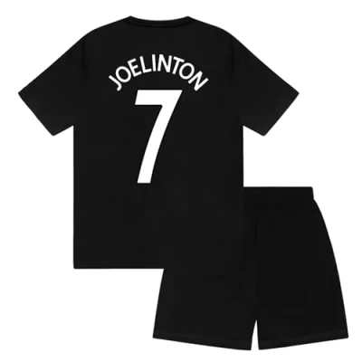 Image of Newcastle United FC Boys Joelinton 7 Sublimation Short Pyjamas Black 12 13 Years