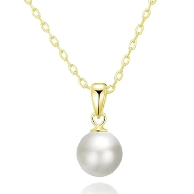Image of Philip Jones Gold Plated Shell Pearl Necklace