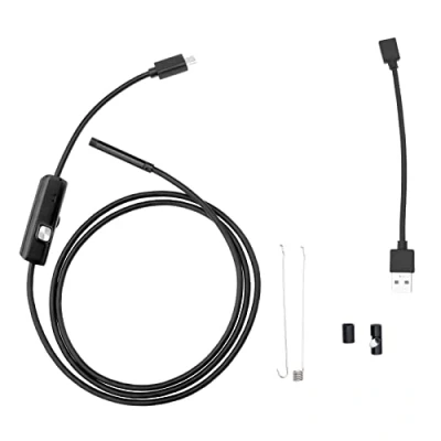 Image of OTOTEC 1m USB/Micro USB Endoscope Inspection Kit 5.5mm with 6 LED Light Compatible Android &amp; PC