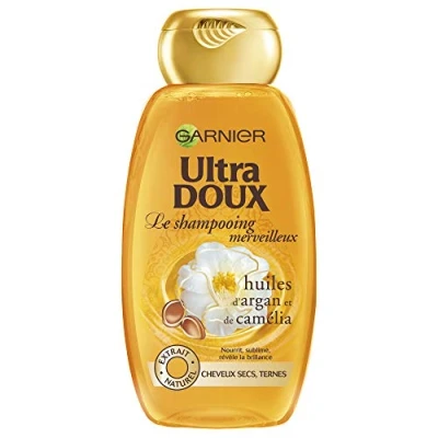 Image of Garnier Ultra Mild Argan and Camellia Oil Shampoo for Dry Hair 400 ml