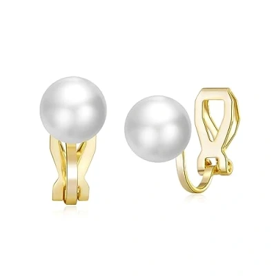 Image of Philip Jones Gold Plated Pearl Clip On Earrings