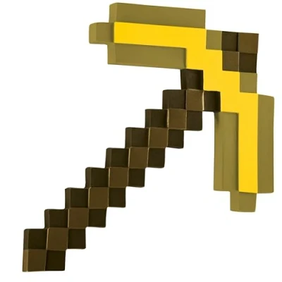 Image of DISGUISE 112299 15L MINECRAFT GOLD PICKAXE Dress Up &amp; Accessories, One Size