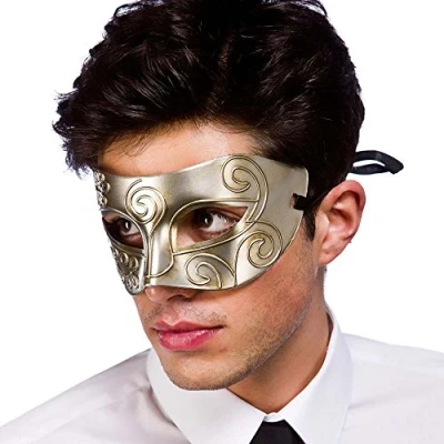 Image of Rome Eyemask Venetian Masquerade Mask Opera Fancy Dress Accessory Unisex (Silver)