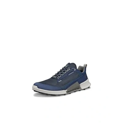 Image of ECCO Men&#039;s Biom 2.1 Cross Mountain Waterproof Low Trail Running Shoe, Marine Leather/Titanium, 11 11.5
