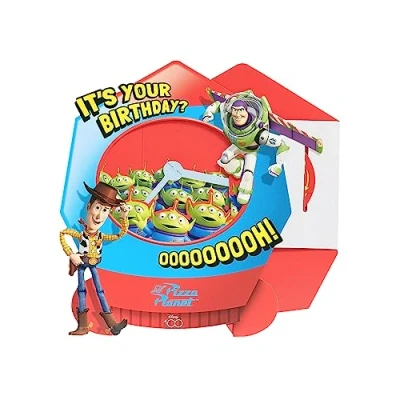 Image of UK Greetings Disney Birthday Card For Him/Boy/Friend With Envelope Toy Story Grabber Machine Design, Woody &amp; Buzz