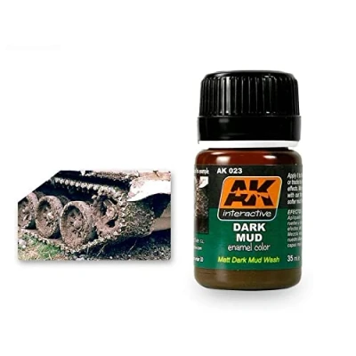 Image of AK Interactive Dark Mud effect # 023,17 ml (Pack of 1)
