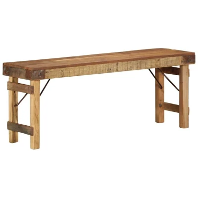 Image of vidaXL Bench 110x35x46 cm Solid Wood Reclaimed