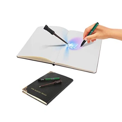 Image of Dickie Toys Tom Riddle&#039;s Magic Notebook Harry Potter Wand Secret Diary Black A5