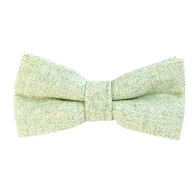 Image of DonDon Men’s cotton bow tie 4.72 x 2.36 12 6 cm already tied and completely adjustable light green