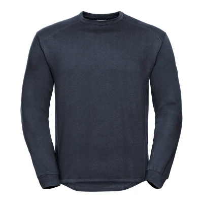 Image of Russell Athletic Unisex Adult Heavyweight Sweatshirt (French Navy) Size X Large