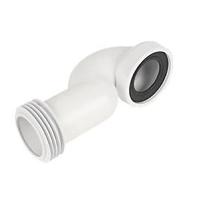 Image of Mcalpine WC CONQ 90 DEGREE SPACE SAVING PAN CONNECTOR 110MM OUTLET TOILET