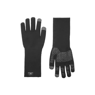 Image of SEALSKINZ Unisex Waterproof All Weather Ultra Grip Knitted Gauntlet Black, X Large