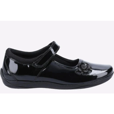 Image of Hush Puppies Jessica Senior Patent School Uniform Shoe, Black, 3 UK Child