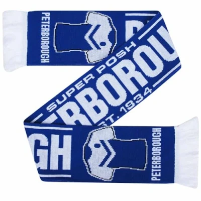 Image of GIFTS 4 ALL Peterborough Utd Football Fans Scarf, United Match Day posh Scarf