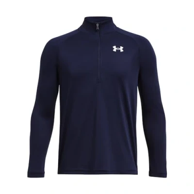 Image of Under Armour TECH 2 0 1 ZIP Long sleeved top for kids, Size: 14y, Midnight navy (411)