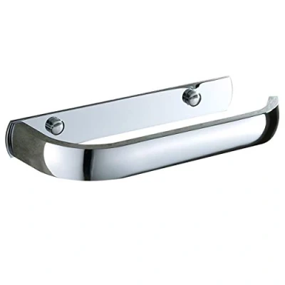 Image of Flybath Toilet Roll Holder Without Cover Bathroom Brass Polished Chrome Finish Paper Tissue Wall Mounted