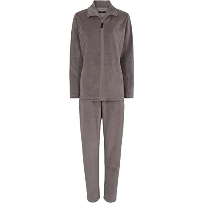 Image of Decoy Women&#039;s Velour Homewear Set Pajama, Brown, S