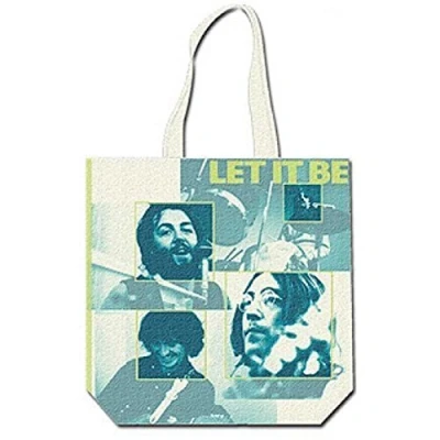 Image of The Beatles Cotton Tote Bag: Let it be (with zip top)