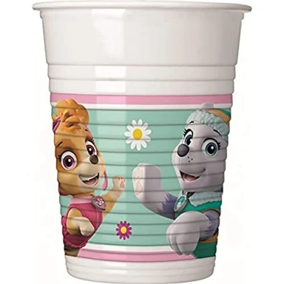 Image of Spin Master PAW Patrol Skye &amp; Everest Plastic Cups 200ml 8CT 91350